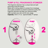 Pump and Fill Fragrance Atomizer by Flo