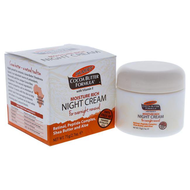 Cocoa Butter Moisture Rich Night Cream by Palmers for Unisex - 2.7 oz Cream