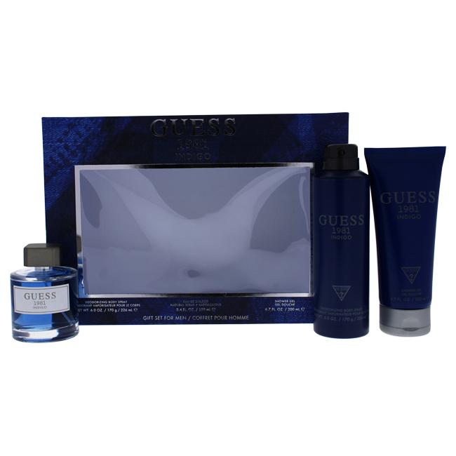 Guess 1981 Indigo by Guess for Men - 3 Pc Gift Set