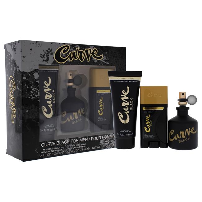 Curve Black by Liz Claiborne for Men - 3 Pc Gift Set, Product image 1