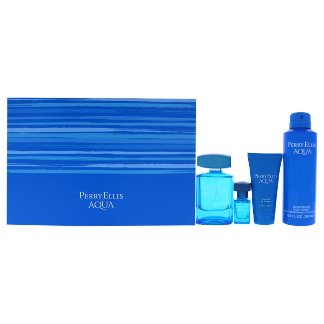 Perry Ellis Aqua by Perry Ellis for Men - 4 Pc Gift Set