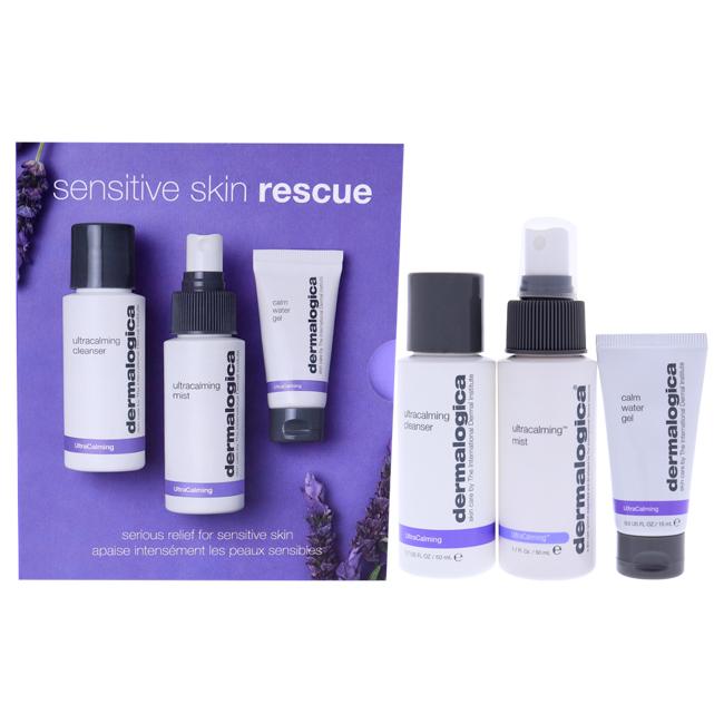 Sensitive Skin Rescue Kit by Dermalogica for Women - 3 Pc 1.7oz Ultracalming Cleanser, 1.7oz Ultracalming Mist, 05oz Calm Water Gel, Product image 1