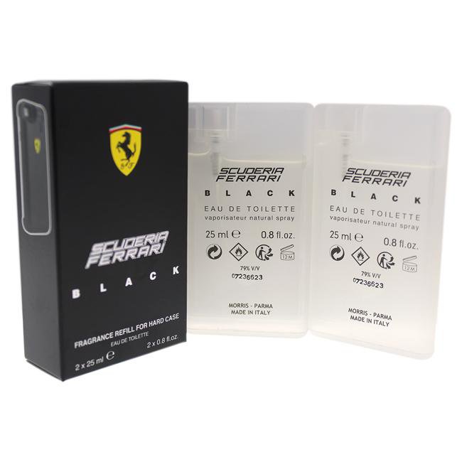 FERRARI BLACK FRAGRANCE REFILL FOR HARD CASE BY FERRARI FOR MEN - 2 X  Eau De Toilette SPRAY (REFILL), Product image 1