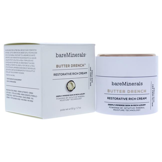 Butter Drench Restorative Rich Cream by bareMinerals for Unisex - 1.7 oz Cream