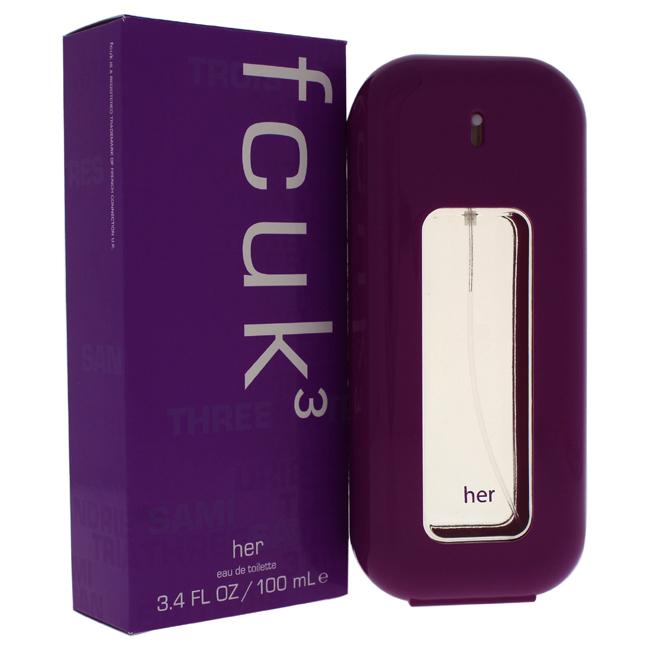 FCUK 3 BY FRENCH CONNECTION UK FOR WOMEN -  Eau De Toilette SPRAY